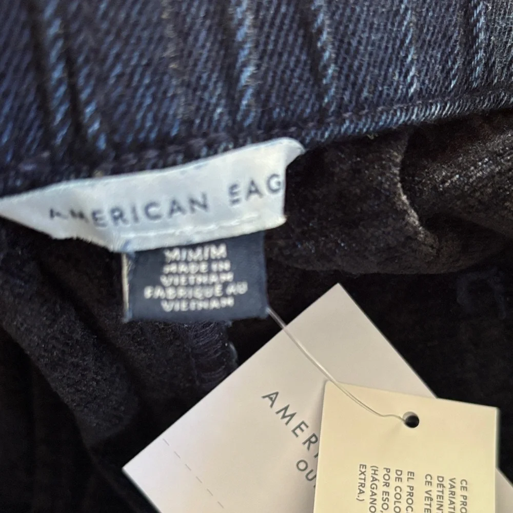 American Eagle wide leg draw string nwt! Navy Relaxed-Fit Pant - Picture 4 of 8